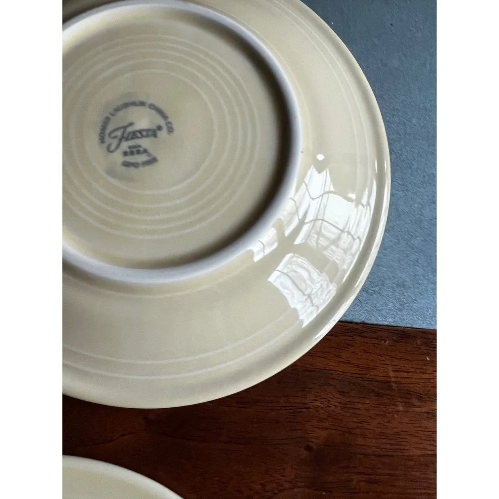 Fiesta Homer Laughlin China‎ Co Lead Free Plates Set Of 8 Vibrant Colors Vintage